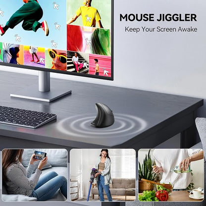 TECKNET Ergonomic Mouse, Jiggler Bluetooth Wireless Vertical Mouse, 4800 DPI - Image 3