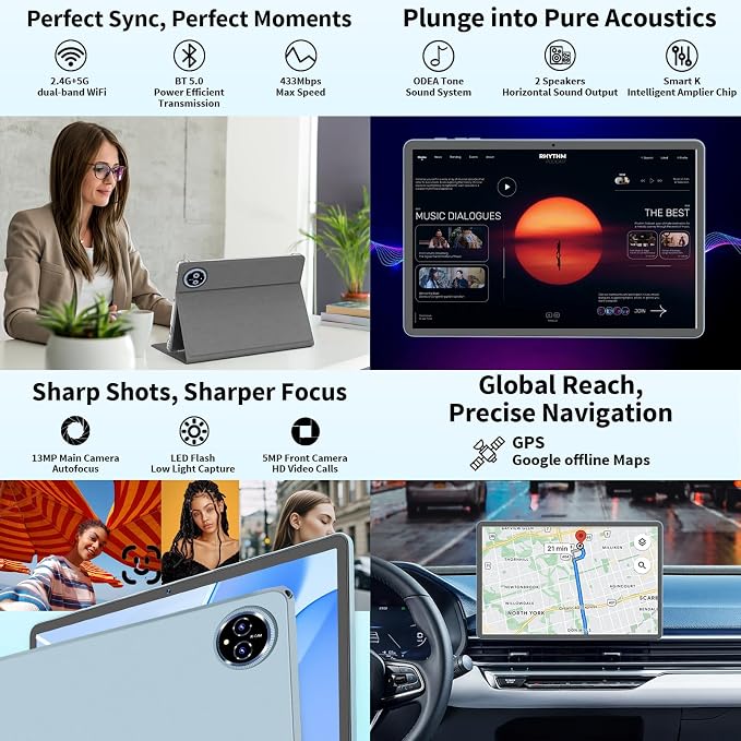 Android 15 Tablet, 11 inch Tablet - Image 8