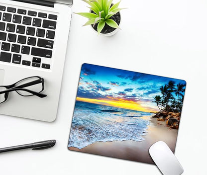 Sunset Beach Wave Mouse Pads for Desk, Portable Wireless Computer Mouse pad - Image 6