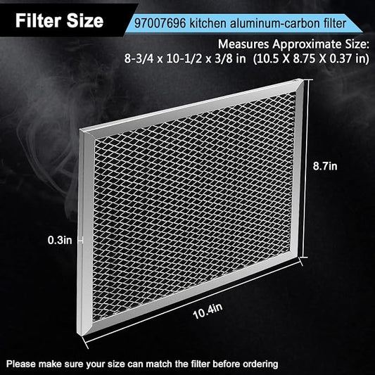 97007696 41F Grease Filter fit for B-roan Nu-tone Range Hood 8-3/4" x 10-1/2" - Image 2