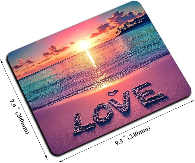 Mouse Pad, Cute Sunset Beach Mouse Pads - Image 2