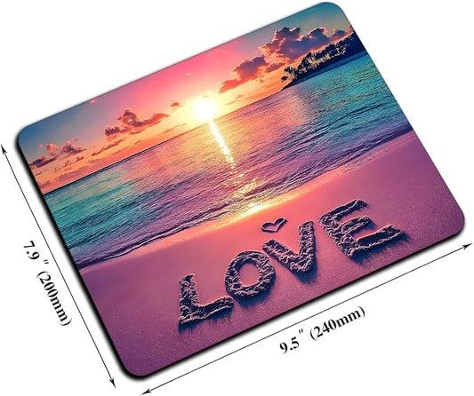 Mouse Pad, Cute Sunset Beach Mouse Pads - Image 2
