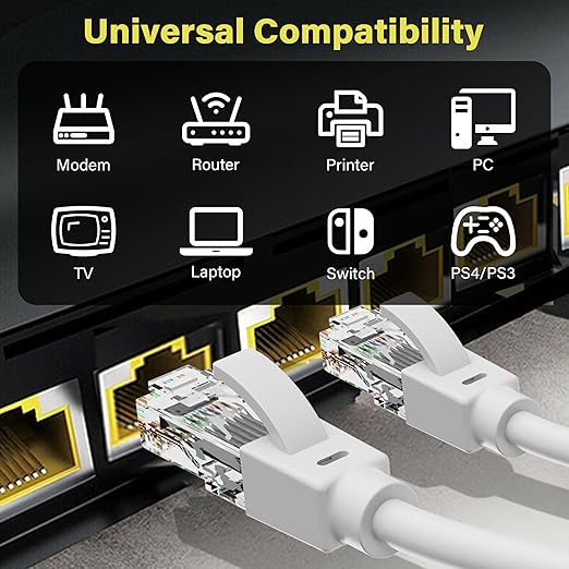 Ethernet Cable 100ft For Cat6/Cat5E, 10Gbps Compatible - Image 6