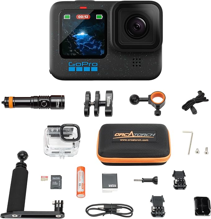 GoPro HERO12 Waterproof Action Camera Dive Kit by GoPro