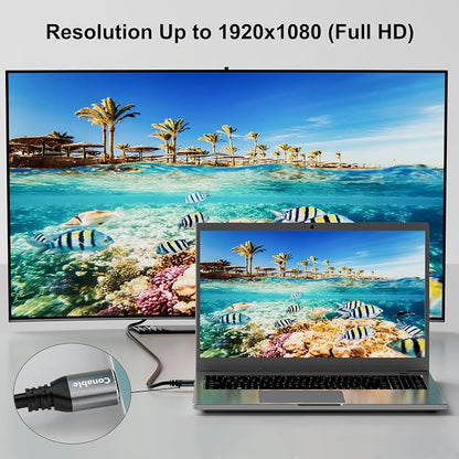 HDMI to VGA Cable 15 FT, Uni-Directional HDMI to VGA Cable, Aluminum Shells - Image 3