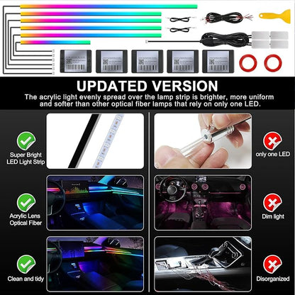 Dreamcolor Acrylic Interior Car LED Strip Light - Image 5
