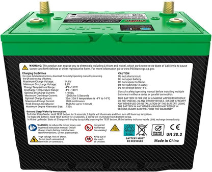 Interstate Batteries 12V 100Ah Group Size 24M Lithium Marine Dual Purpose Deep - Image 9