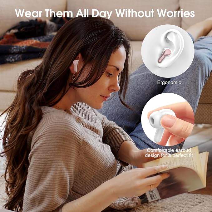 Wireless Earbuds, IP7 Waterproof in Ear Earphones, LED Display Ear Buds - Image 7