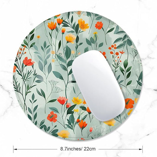 ITNRSIIET Round Mouse Pad with Stitched Edge Premium-Textured Waterproof - Image 2