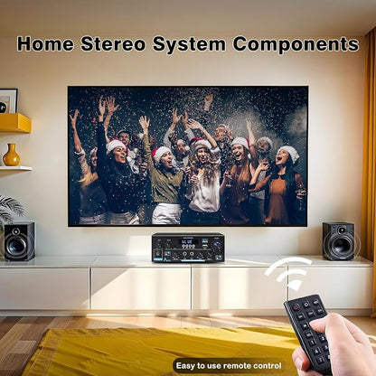 AK55 Bluetooth 5.0 Amplifier Home Audio, 2.0 Channel Max 450W Power Stereo - Image 6