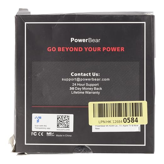 PowerBear 4K HDMI Cable 6 ft | High Speed, Braided Nylon & Gold Connectors - Image 9