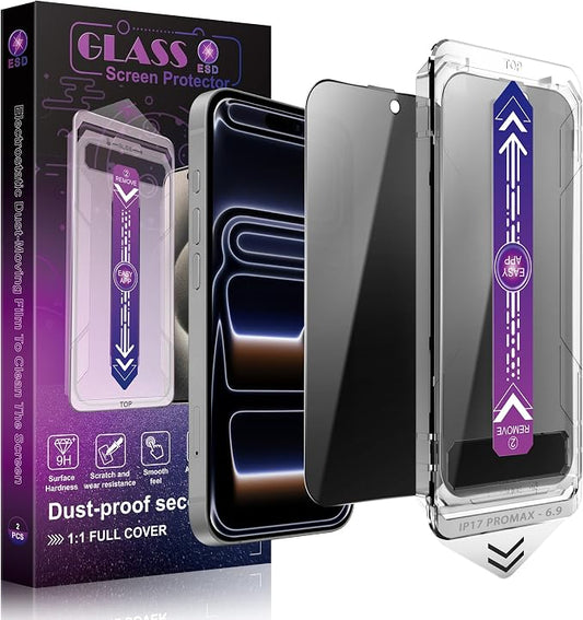 Privacy Screen Protector for iPhone 17 Pro Max 6.9-Inch, Auto Dust Removal by Unknown