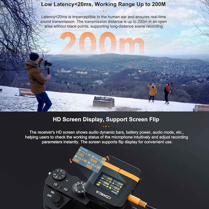 COMICA Vimo Q Four-Channel Mini Wireless Lavalier Microphone System - Image 5