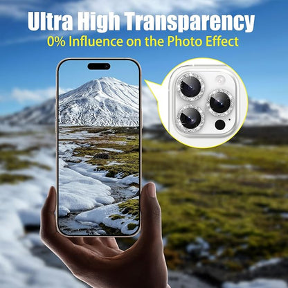 AGVEE 3+3 6 Pack for iPhone 16 Pro 6.3" / 16 Pro Max 6.9" Camera Lens Cover - Image 6