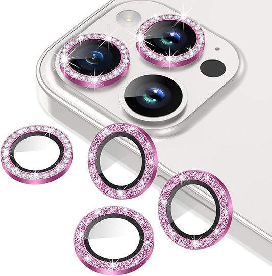 AGVEE 3+3 6 Pack for iPhone 15 Pro 6.1" / 15 Pro Max 6.7" Camera Lens Cover by AGVEE
