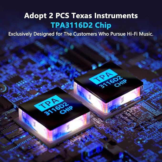 Fosi Audio TB10A 2 Channel Stereo Audio Amplifier Receiver Mini Hi-Fi Class D - Image 4