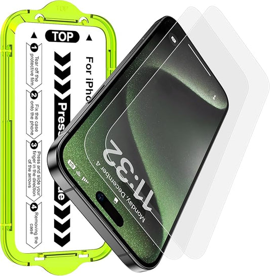 Esanik for iPhone 15 Pro Matte Glass Screen Protector Anti-Glare & by Esanik