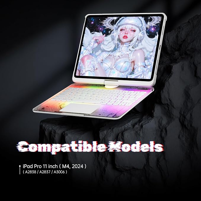 KITONE Transparent Case with Wireless Keyboard only - Image 2
