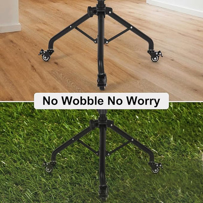 Laptop Tripod on Wheels with 2 Shelves, Portable Projector Floor Stand - Image 9