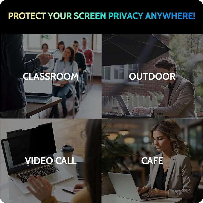 Magnetic Laptop Privacy Screen 15.6 inch - Image 7