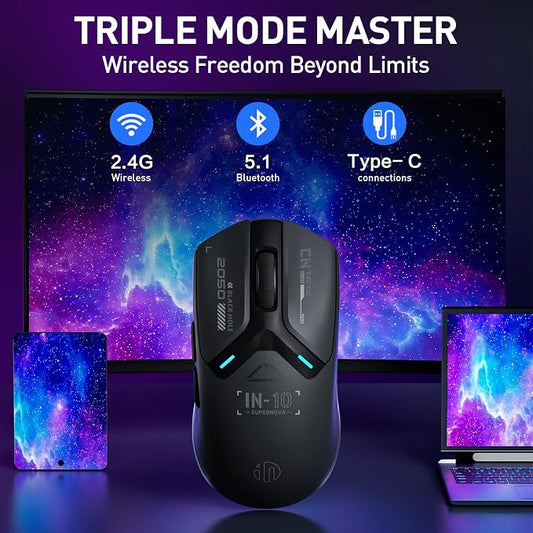 INPHIC IN10P Superlight Wireless Gaming Mouse, 8K Polling Rate, 000 DPI - Image 2