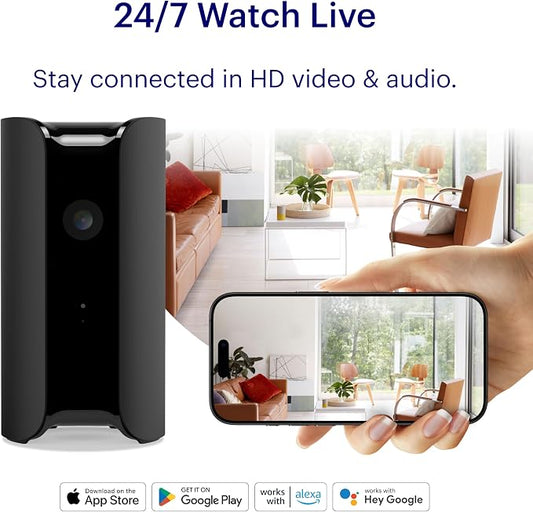 Canary View Indoor Home Security Camera 1080p HD WiFi IP | 24/7 Watch Live Video - Image 2