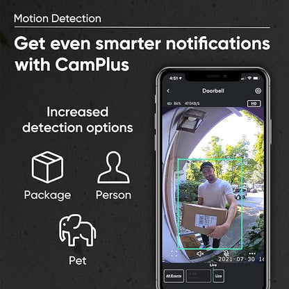 Wyze Wireless Video Doorbell Pro, 1440 HD Video, 1:1 Aspect Ratio: 1:1 - Image 4