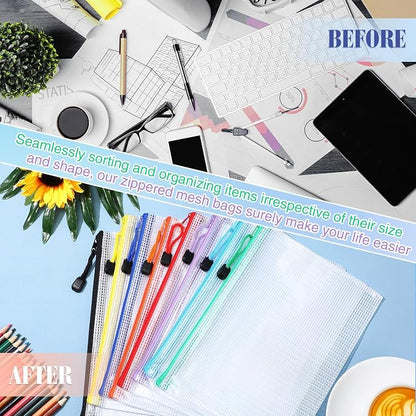 Jetec 32 Pcs Mesh Zipper Bags Toy Storage Bikini Organizer Bag Bolsas Para - Image 6