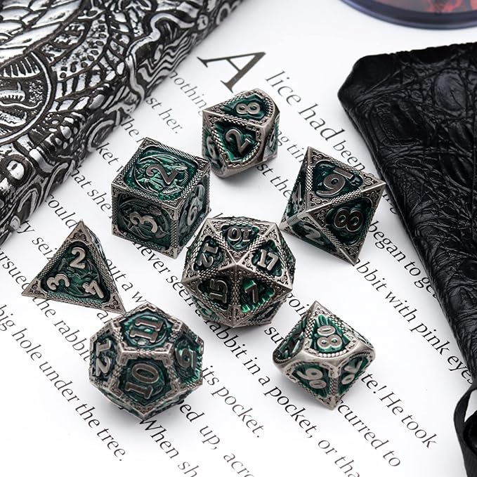 Haxtec DND Dice Set Metal D&D Dice Set - Image 5