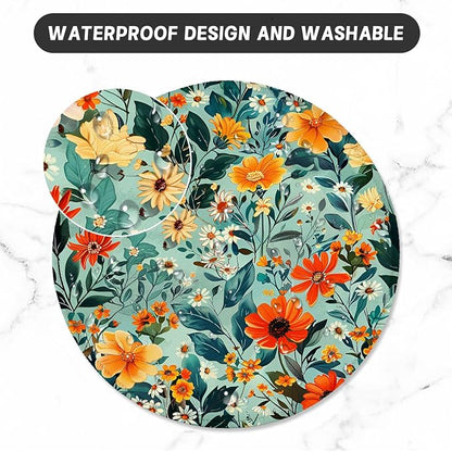 ITNRSIIET Round Mouse Pad with Stitched Edge Premium-Textured Waterproof - Image 5