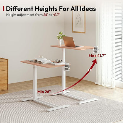 SANODESK Medical Adjustable Overbed Bedside Table - Image 3