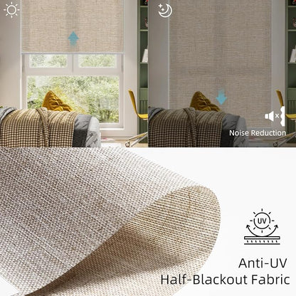SmartWings Motorized Light Filtering Shades, Work - Image 6
