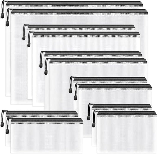 Umriox Zipper Bags, 6 Assorted Size, Project Bags by UMRIOX
