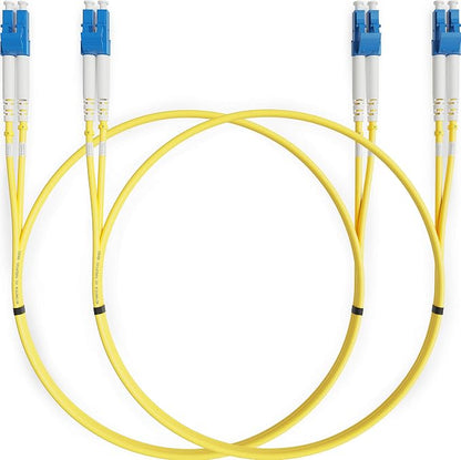 BEYONDTECH 2m LC to LC Fiber Patch Cable – UPC Single-Mode Duplex Fiber Optic by Beyondtech