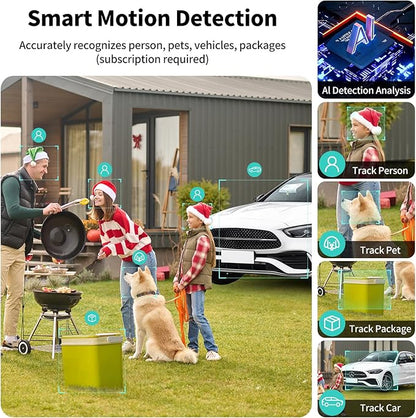 Security Cameras Wireless Outdoor, 2K Indoor WiFi Wireless Cameras, Outside - Image 8