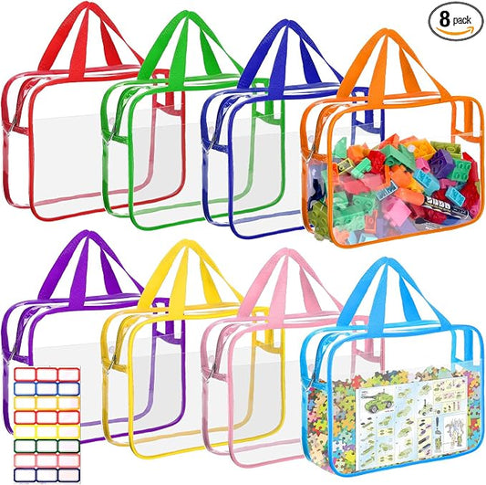 8 Packs Large Toy Storage Bags by BOBOKA