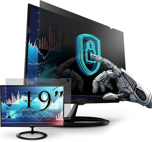 Privacy Screen Filter for 19 Inches Desktop Computer Square Monitor by EZProScreenProtector