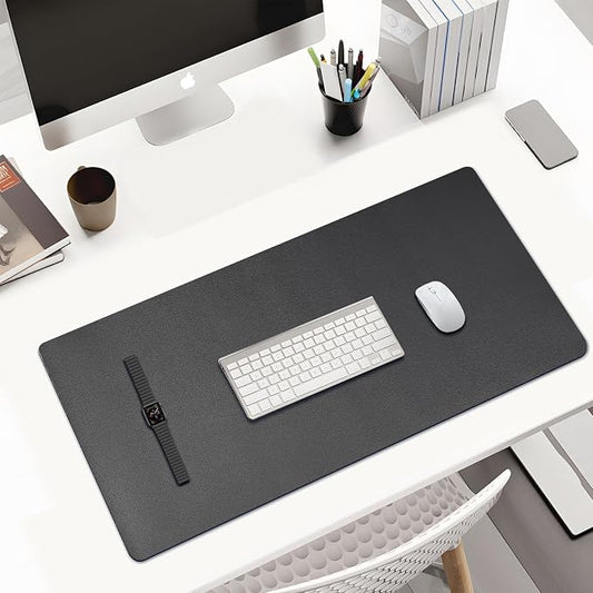 KINGFOM Desk Pad Office Desktop Protecter, PU Leather Desk Mat Blotters - Image 2