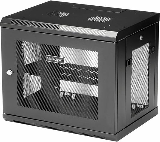 StarTech.com 2-Post 9U Wall Mount Network Cabinet w/ 1U Shelf, Ships Fully by StarTech