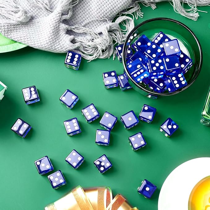 36 Piece 19 mm Casino Style Craps Dice Sets Acrylic and Translucent D6 Dice - Image 7