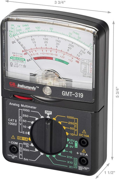 Gardner Bender GMT-319 Multimeter Tester, RJ-45 & RJ-11, 7 Function / 19 Range - Image 4