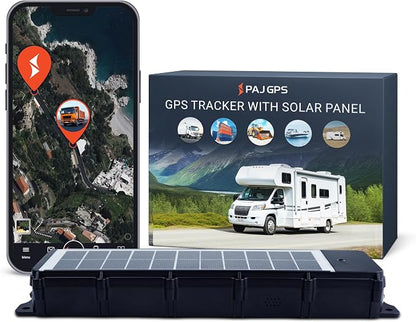 PAJ GPS Solar Tracker with 3 Month Subscription Included, 4G Real-Time GPS by PAJGPS