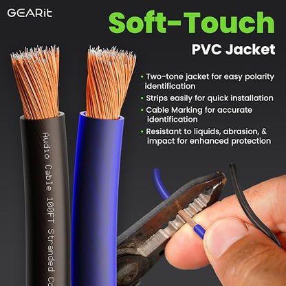 GEARit Speaker Wire 14 Gauge, Speaker Cable 100ft - Image 2