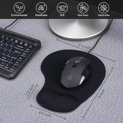 JIKIOU Mouse Pad, 2 Pack Ergonomic Mouse Pads - Image 2