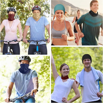 Geyoga 6 Pieces Summer UV Protection Cooling Neck Gaiter Face Clothing Neck - Image 6