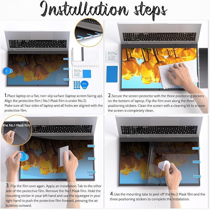 Nano Laptop Privacy Screen 14 Inch 16:10, No Glue Computer Monitor Privacy - Image 9
