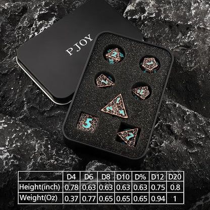 PJOY Metal D&D Dice Set for Dungeons and Dragons Dice - Image 6
