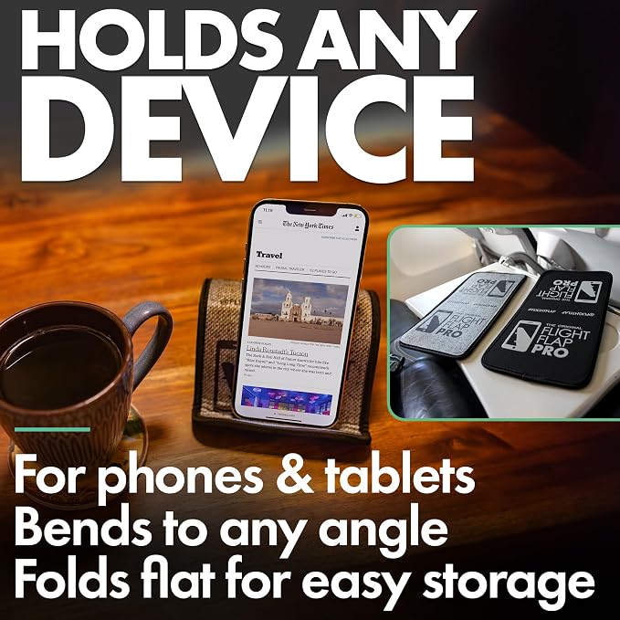 Airplane Phone Holder, Flexible Tablet and Cell Phone Holder, Folding Cellphone - Image 4