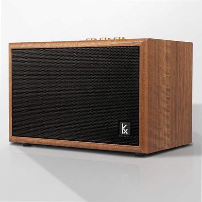 Retro Wooden Bluetooth Speaker, KONEX 40W Vintage Portable Wireless Speaker by Konex+audio