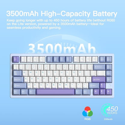KEEBMONKEY WOBKEY Rainy 75 CNC Aluminum HMX/JWK/Cocoa Switches Triple-Mode - Image 3